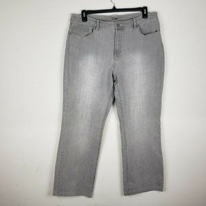 Chico's platinum gray jeans size 3R, EUC